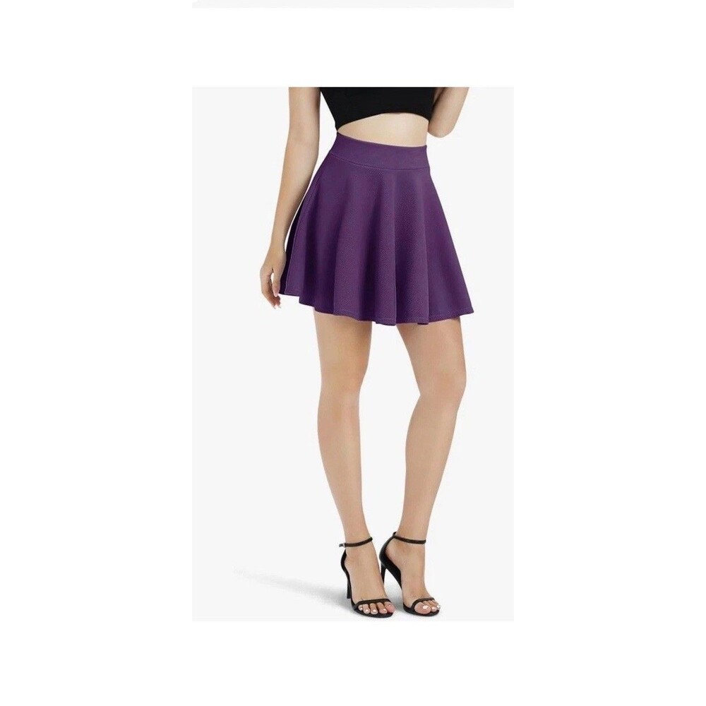 Skater Mini Skirt Short Academia Y2K Party Stretchy Flared Swing  XL NWT